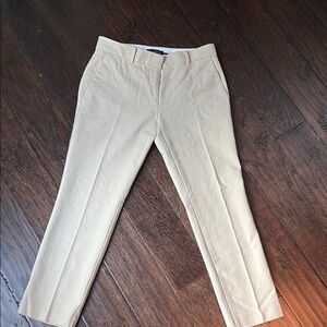 Ann Taylor Tan Chinos Tailored Fit